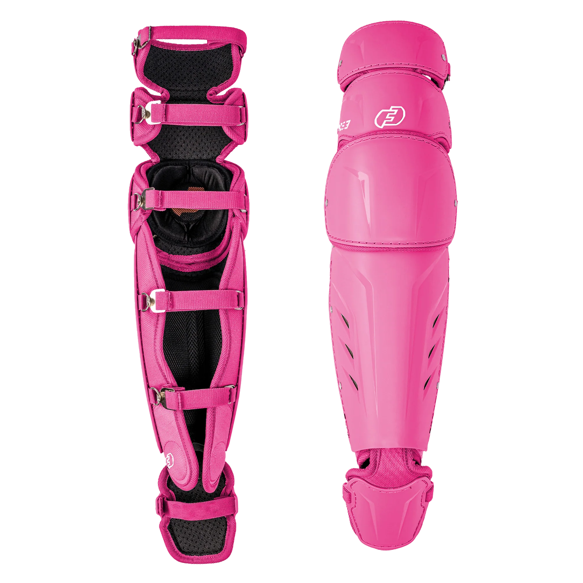 FORCE3 XS3® Pro Leg Guards - Intermediate Baseball & Softball Catcher's Gear for Youth & Adult Players - Perfect for Training, Games & Practice Sessions
