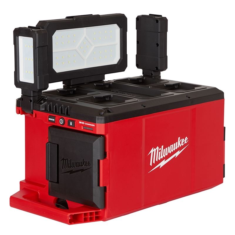 M18 18V Lithium-Ion Cordless PACKOUT Light & Charger (Tool Only) - Ideal for Construction Sites, Workshops, and DIY Projects