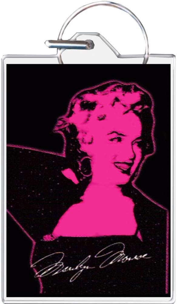 Road Rage Marilyn Monroe Black Keychain - Vintage Hollywood Car Accessory for Keys, Bags & Gifts
