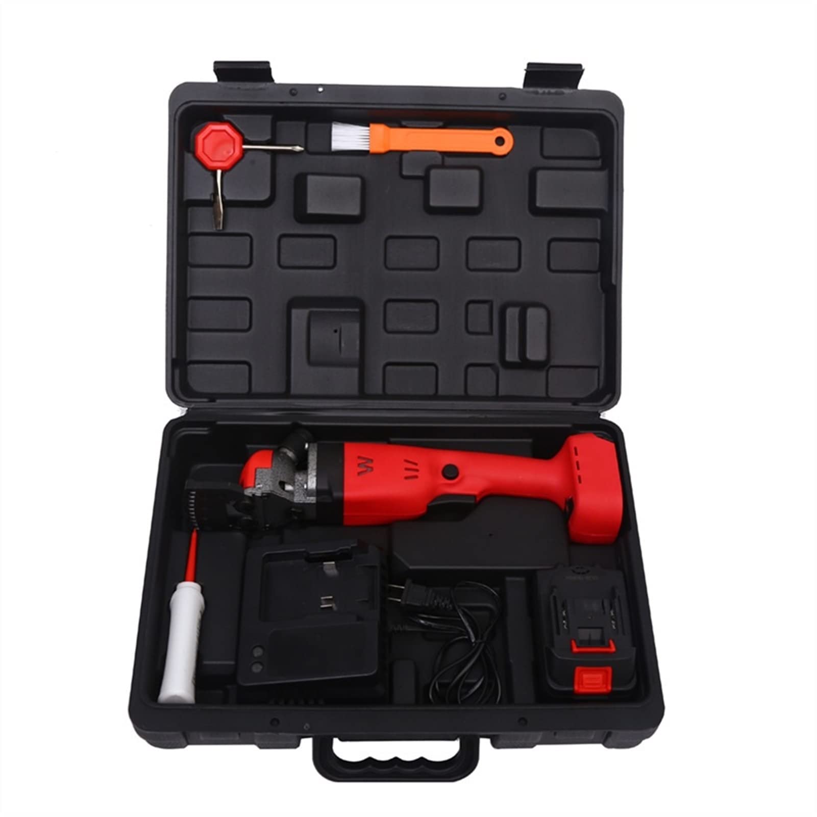 Cordless Electric Wool Shears for Sheep & Animals - Rechargeable Lithium Battery Shearing Machine | Efficient & Practical Fur Trimmer for Farm, Pet Grooming & Agricultural Use