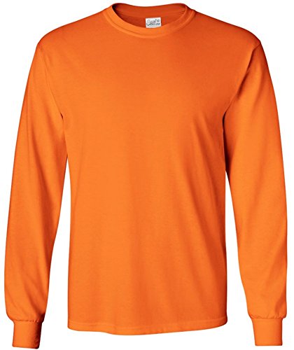 Long Sleeve T-shirt in Safety Orange