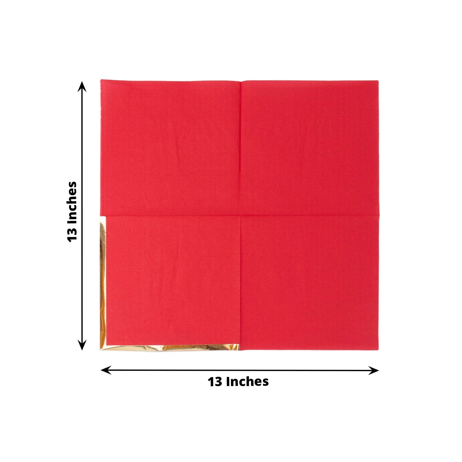 50 Pcs 2-Ply Premium Cocktail Napkins with Elegant Gold Rim - Perfect for Dinner Parties, Weddings & Special Events