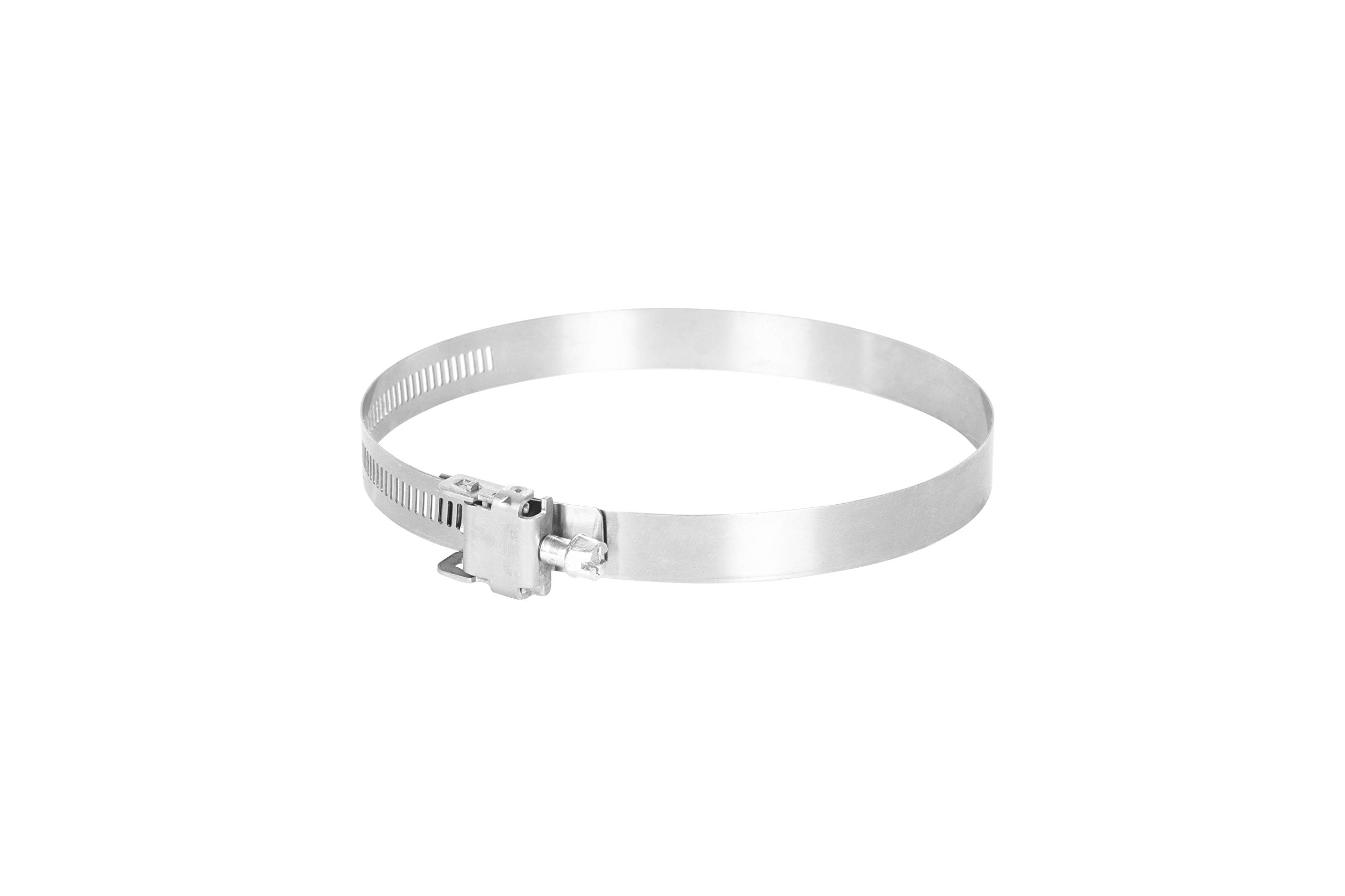 10 Inch Stainless Steel Duct Clamps Hose Clamp - Heavy Duty HVAC Pipe Clamps (Pack of 2) for Air Duct, Exhaust Pipe, and Automotive Hose Connections