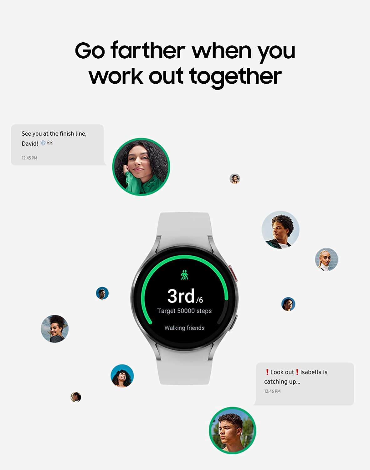Samsung Galaxy Watch 4 40mm Smartwatch with ECG, Heart Rate & Sleep Tracking, GPS, LTE, Fall Detection - US Version (Renewed, Silver) - Perfect for Fitness, Running & Health Monitoring