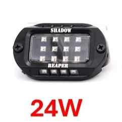 12-Piece Infinite Off-Road RGB+W Rock Light Kit (24W) - Waterproof LED Lights for Trucks, Jeeps, ATVs & Off-Road Vehicles - Perfect for Night Driving, Camping & Outdoor Adventures