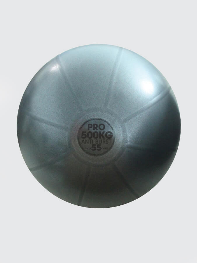 Yoga Mad 500Kg Professional Swiss Exercise Ball - 55cm Graphite for Yoga, Pilates & Home Workouts