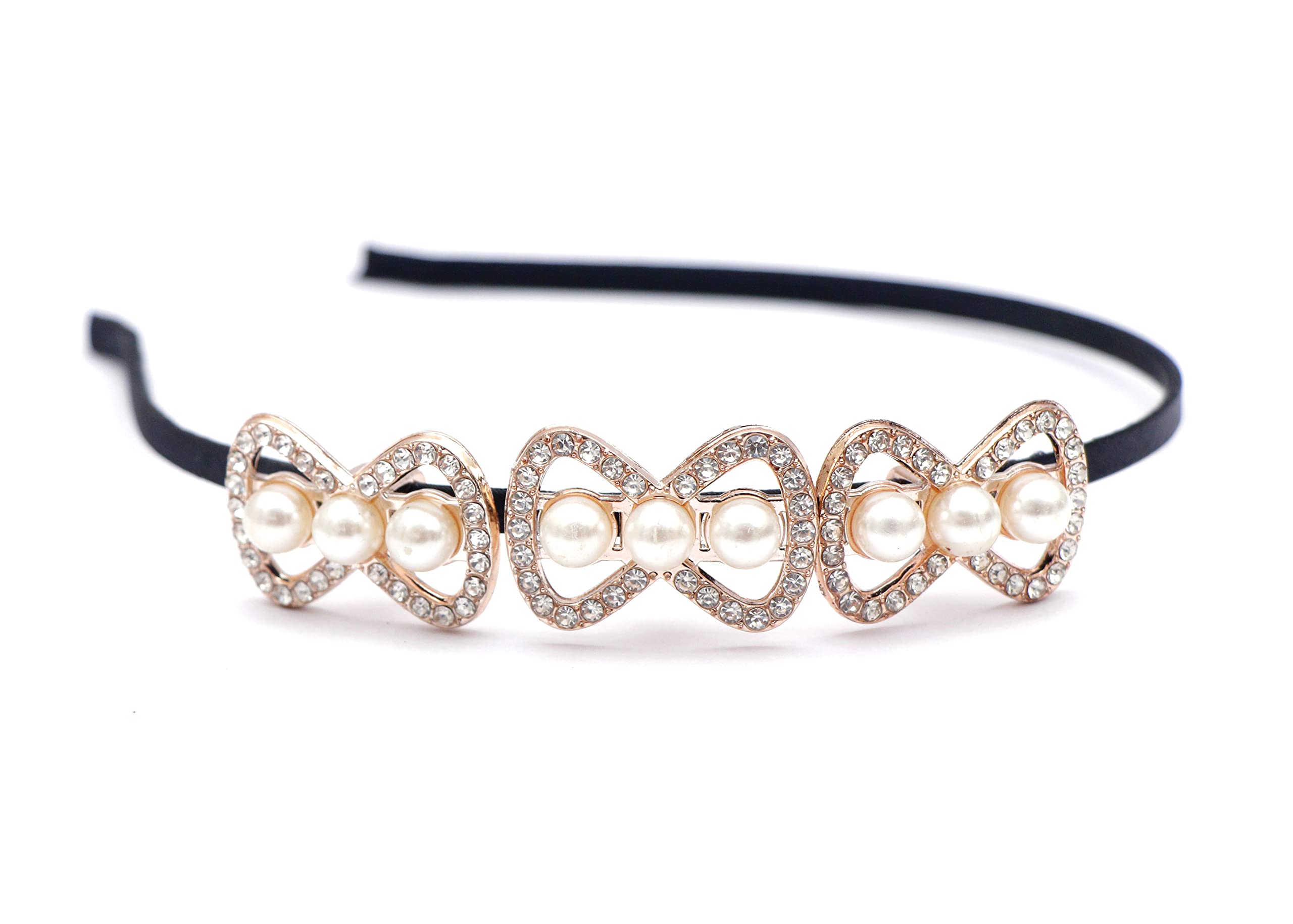 Elegant White Shiny Hair Bands for Women & Girls – 2PCS Set for Weddings, Parties & Special Occasions | Hair Accessories, Head Wraps & Beauty Care