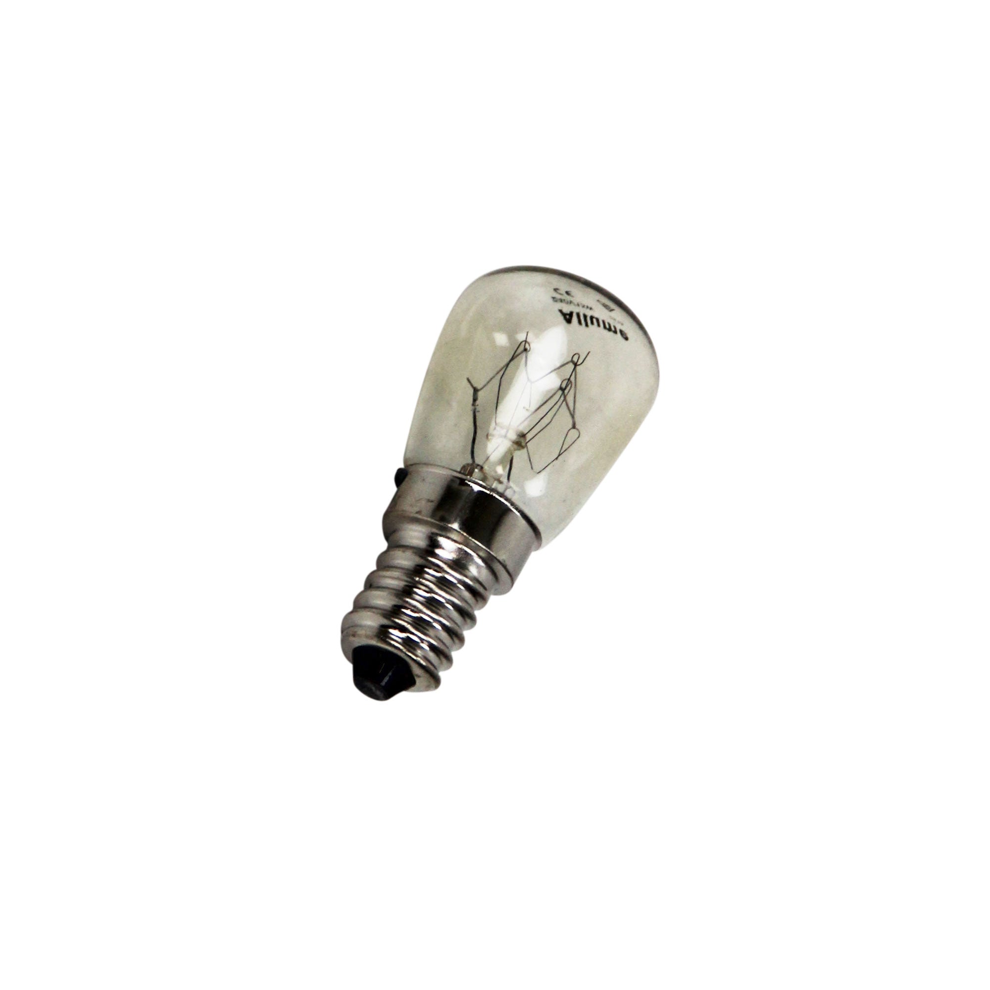 15W E14 (SES) LED Oven Light Bulb - 300 Degree Heat Resistant, Clear Glass for Kitchen, Microwave & Refrigerator Lighting