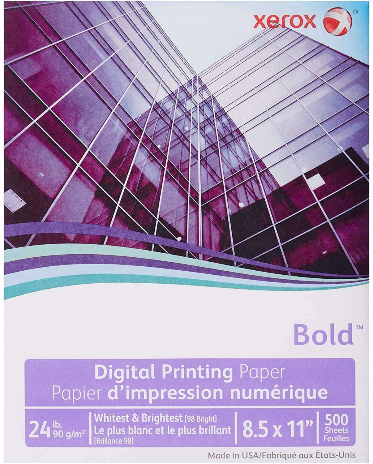 Xerox Digital Color Xpressions Plus Copy Paper 24 lb 98 Brightness, 8.5 x 11 Inches, 500 Sheets per Ream (3R11540) - Premium Paper for Office Printing, Reports, Flyers & Color Documents