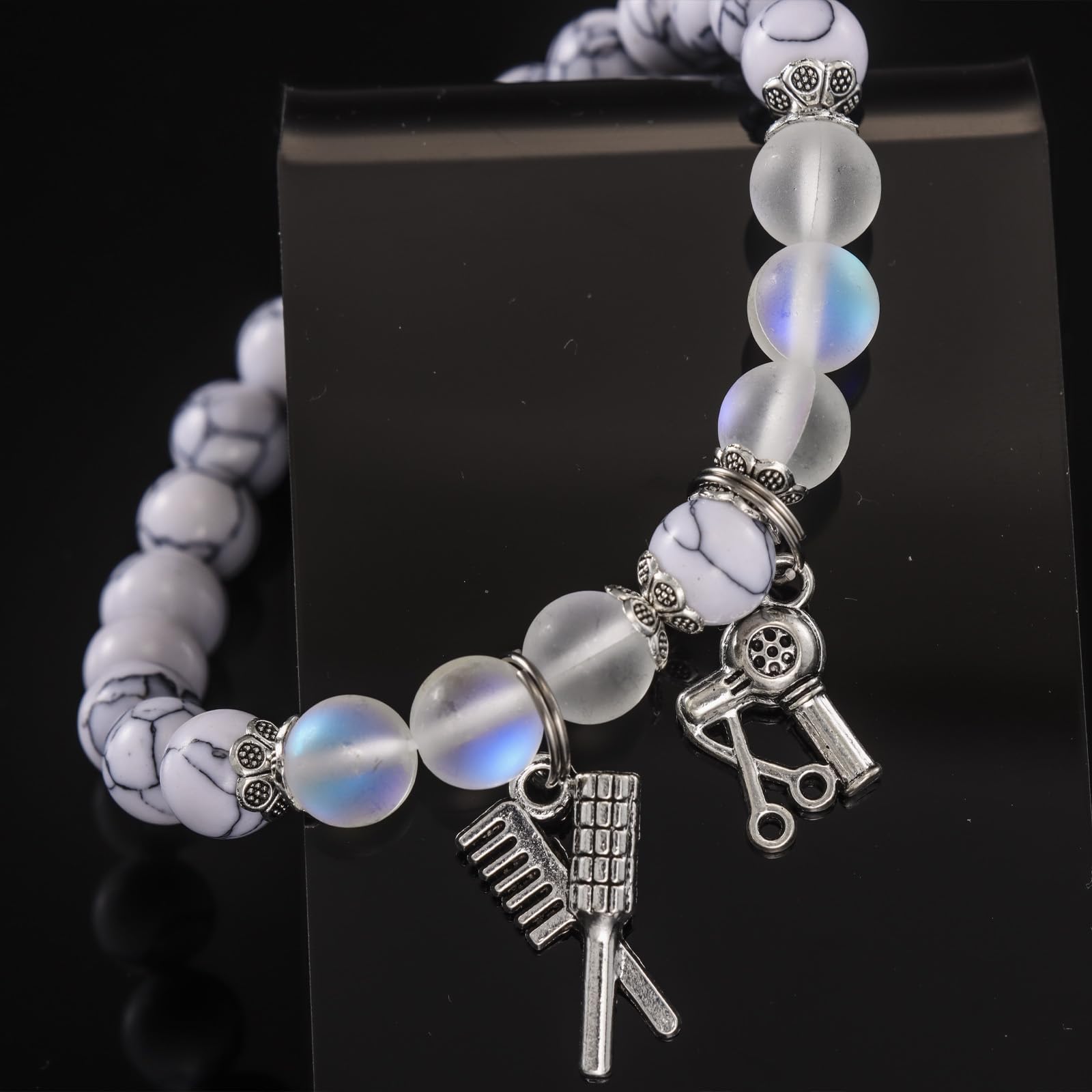 Stylish Kivosliviz Hairstylist Bracelet - Perfect Gift for Women Cosmetologists & Hairdressers - Graduation Present for Beauty School Students - Elegant Jewelry for Salon Professionals & Stylists