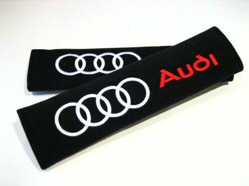 Audi Seat Belt Pad Cover Protectors - Soft Shoulder Pads for Comfort & Safety - Perfect for Long Drives & Road Trips