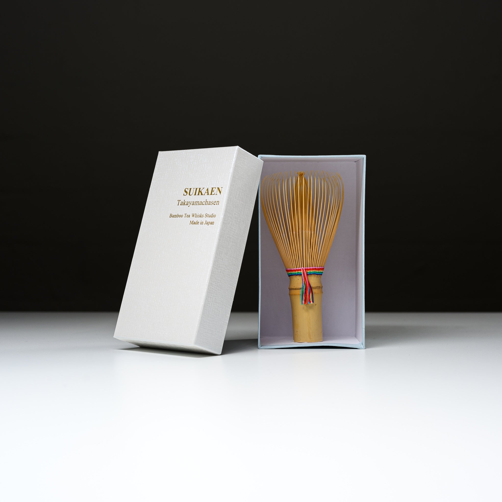 TAKAYAMA Whisk Suikaen - Premium Bamboo Matcha Whisk (Rainbow Color) for Traditional Japanese Tea Ceremony & Home Brewing