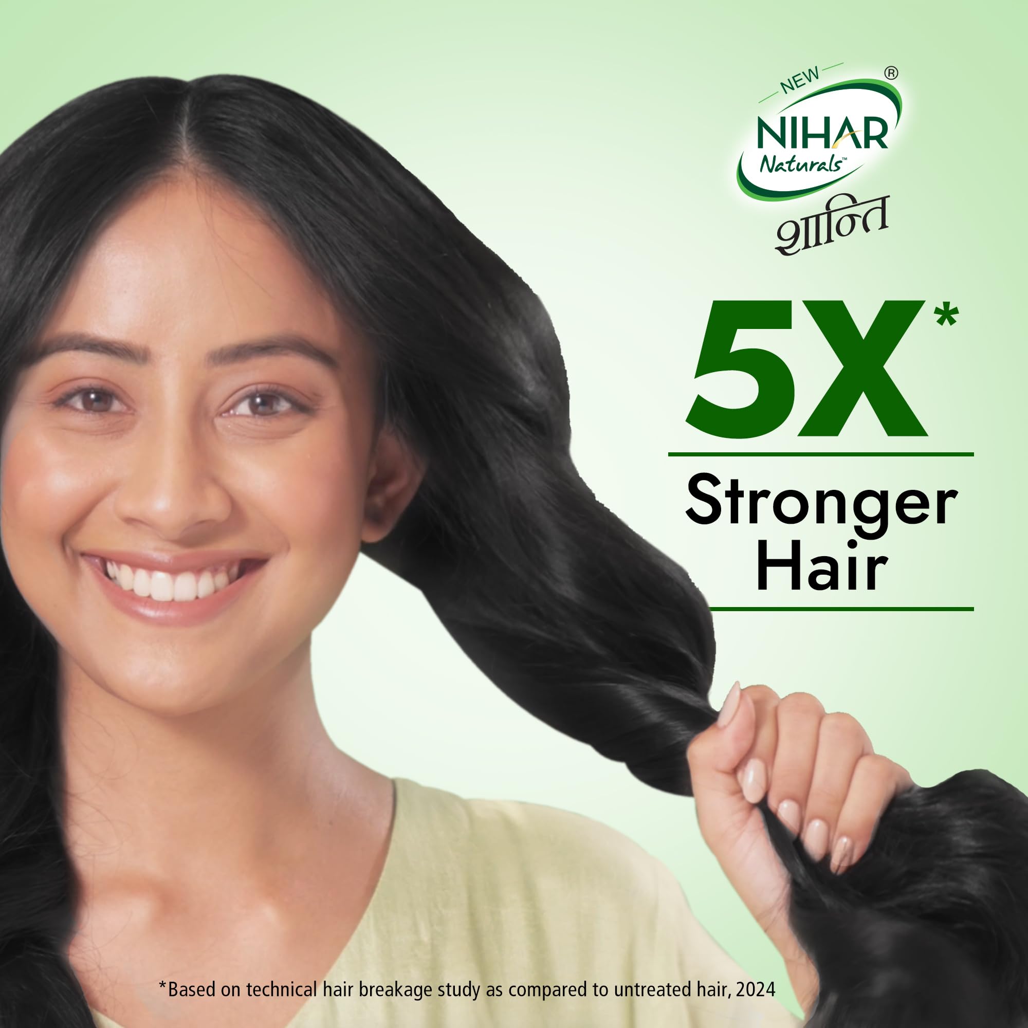 Nihar Naturals Shanti Amla Badam Hair Oil 300ml - Ayurvedic Herbal Treatment for Hair Growth & Dandruff - Perfect for Daily Scalp Massage & Hair Care Routine