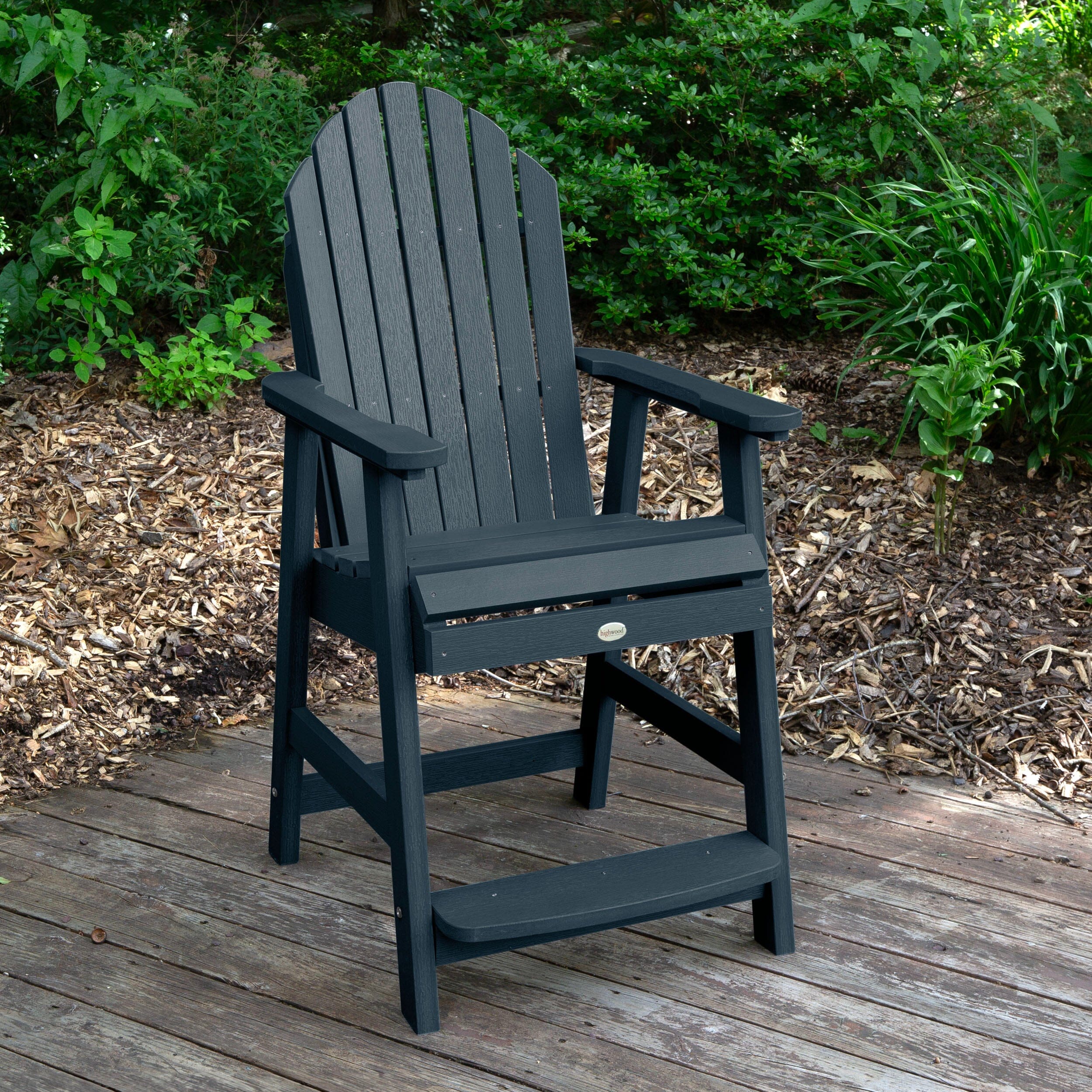 Hamilton Counter Height Deck Chair - Outdoor Patio Furniture for Poolside, Garden, and Backyard Relaxation