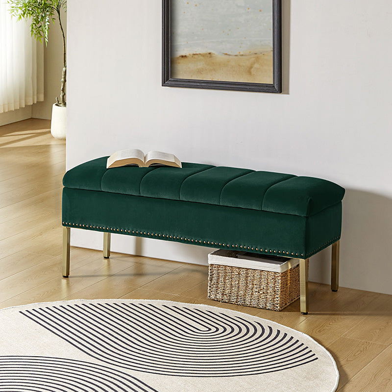 Egmund Upholstered Flip Top Storage Bench - Stylish Ottoman with Hidden Storage for Bedroom, Living Room & Entryway - Perfect for Home Organization & Extra Seating