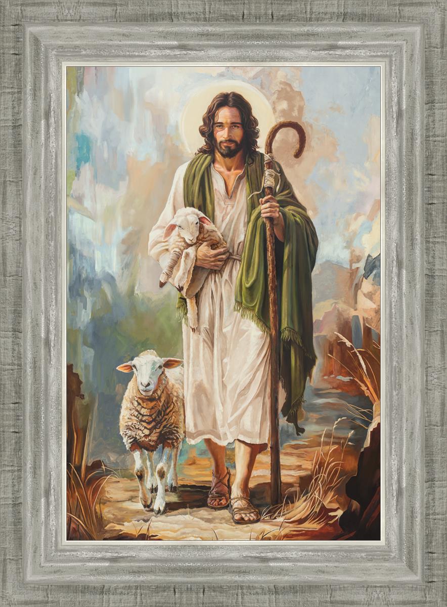 Safe in The Shepherd's Arms - Christian Wall Art Decor for Home, Office & Church - Inspirational Bible Verse Sign for Faith-Based Interior Design