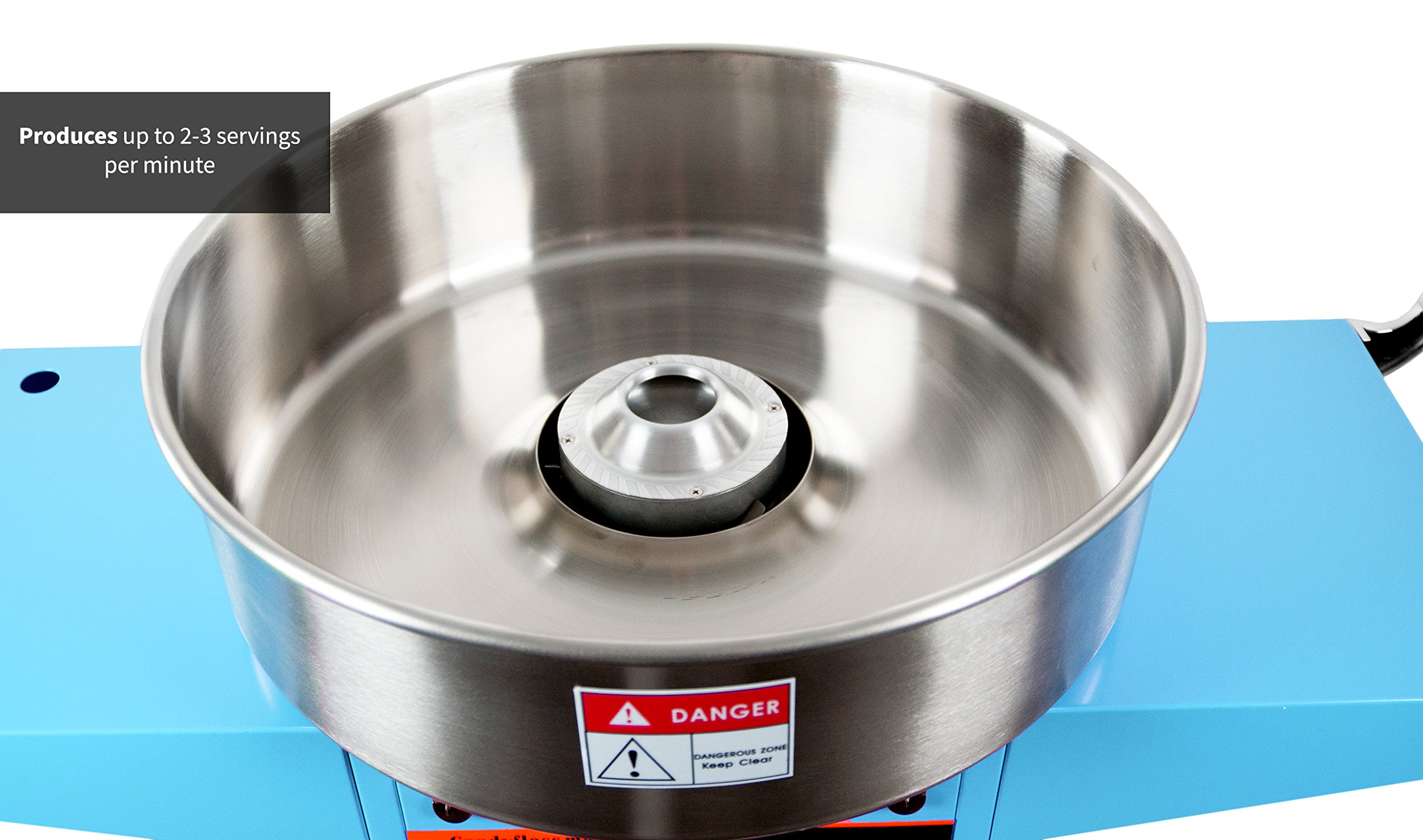 VIVO Blue 1030W Commercial Electric Cotton Candy Machine with 20