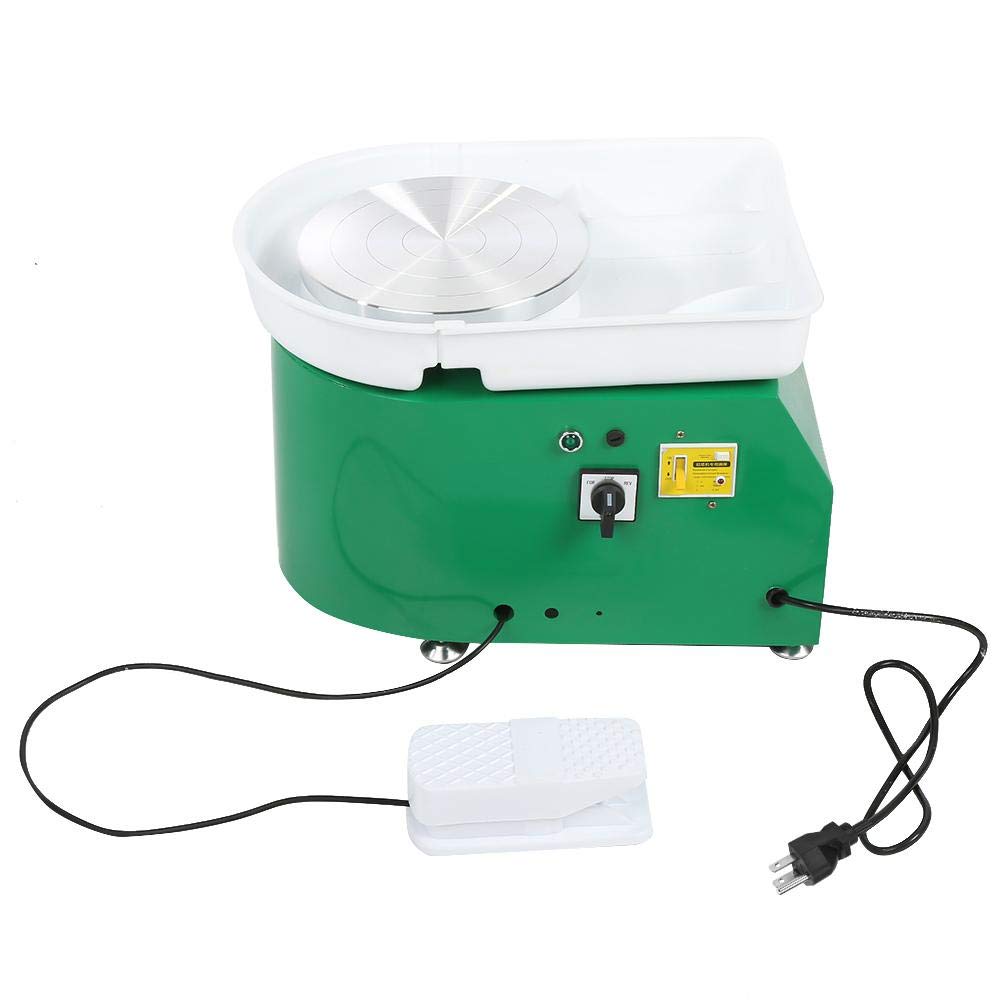 350W Electric Pottery Wheel Machine - 24CM Ceramic Forming Wheel with Foot Pedal & Detachable Basin | DIY Clay Tool for Ceramic Art, Pottery Making for Adults & Kids (110-220V) | Perfect for Home Studios, Art Classes & Creative Crafting