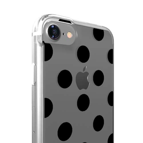Polka Dot Protective Glamour Phone Case for iPhone 7 & 8 - Slim Shockproof Cover with Raised Edges for Screen Protection | Perfect for Everyday Use, Work & Travel
