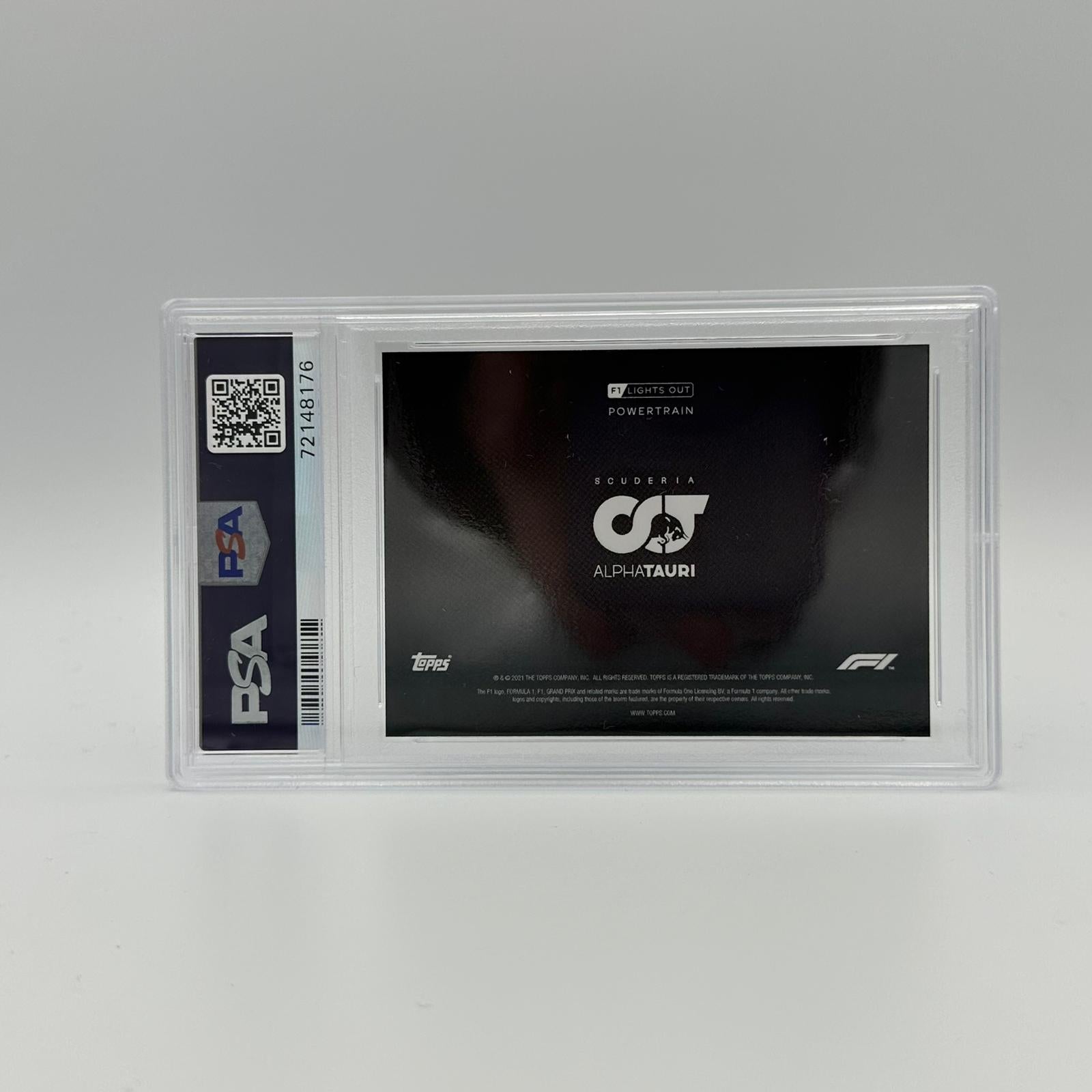 PSA 10 Graded 10/10 Alphatauri F1 Powertrain Red Parallel Racing Card - Perfect for Collectors, Fans & Display Cases