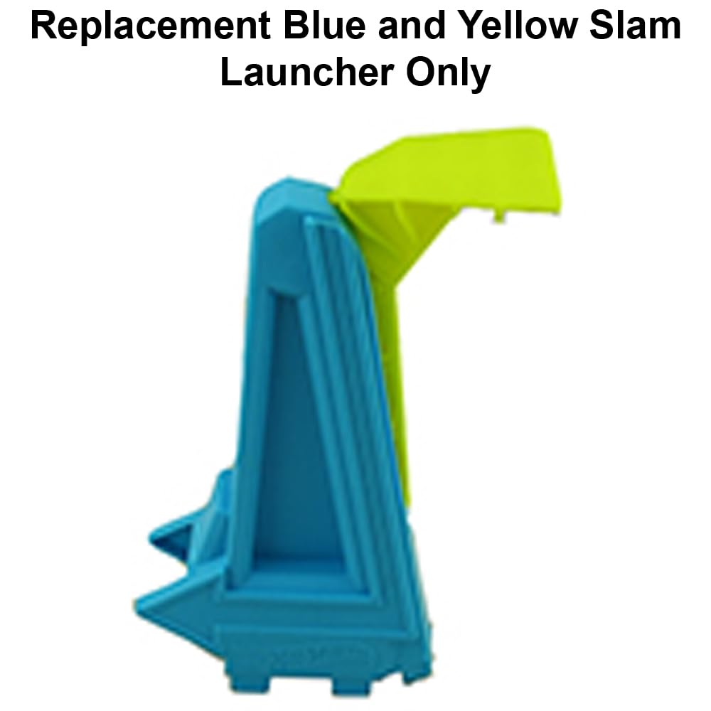 Hot Wheels Track Builder Unlimited Triple Loop Kit Replacement Part - Blue & Yellow Slam Launcher GLC96 | Compatible with All Hot Wheels Cars & Tracks | Perfect for Racing, Stunts & Kids Playtime