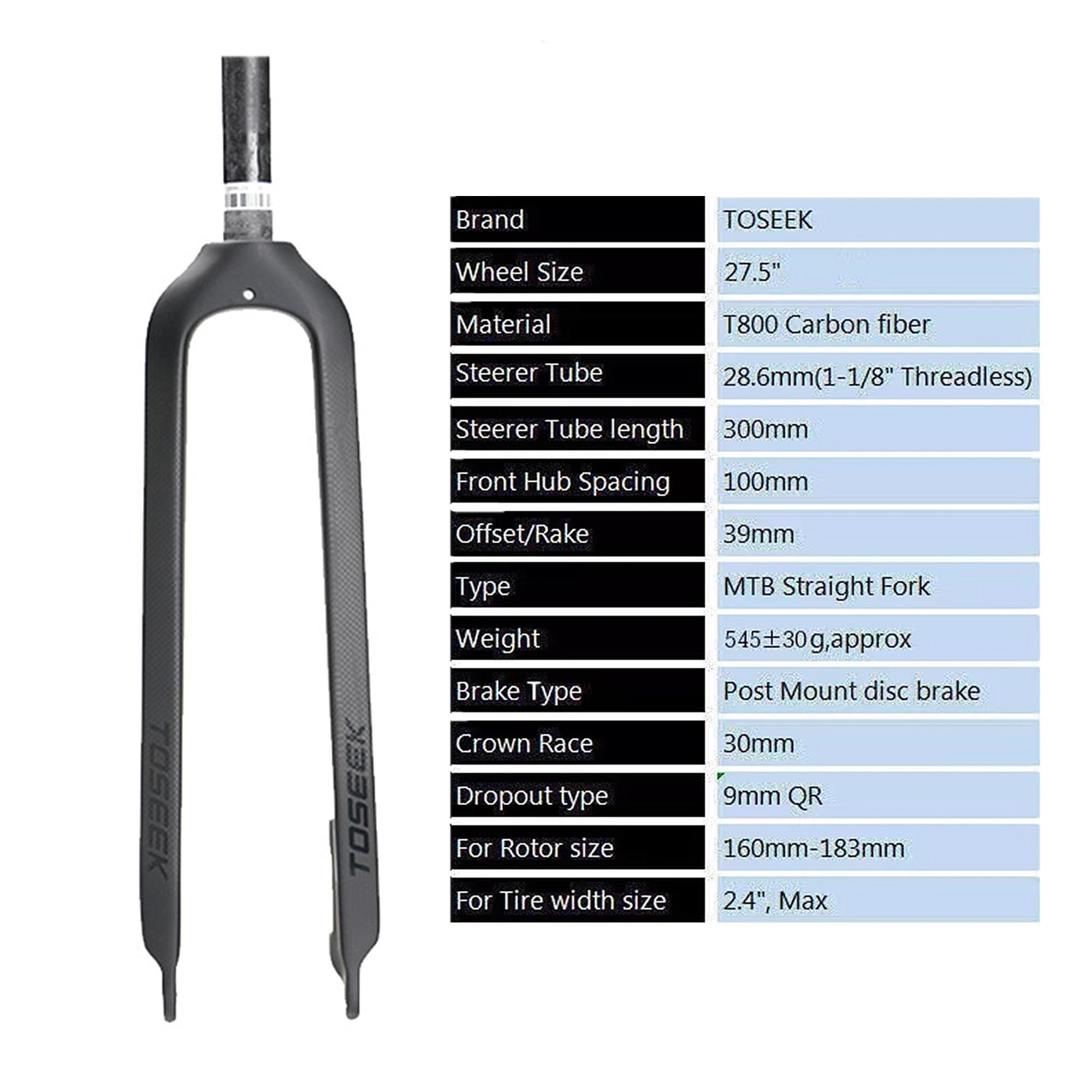 BestParts Full Carbon MTB Front Fork - 1-1/8