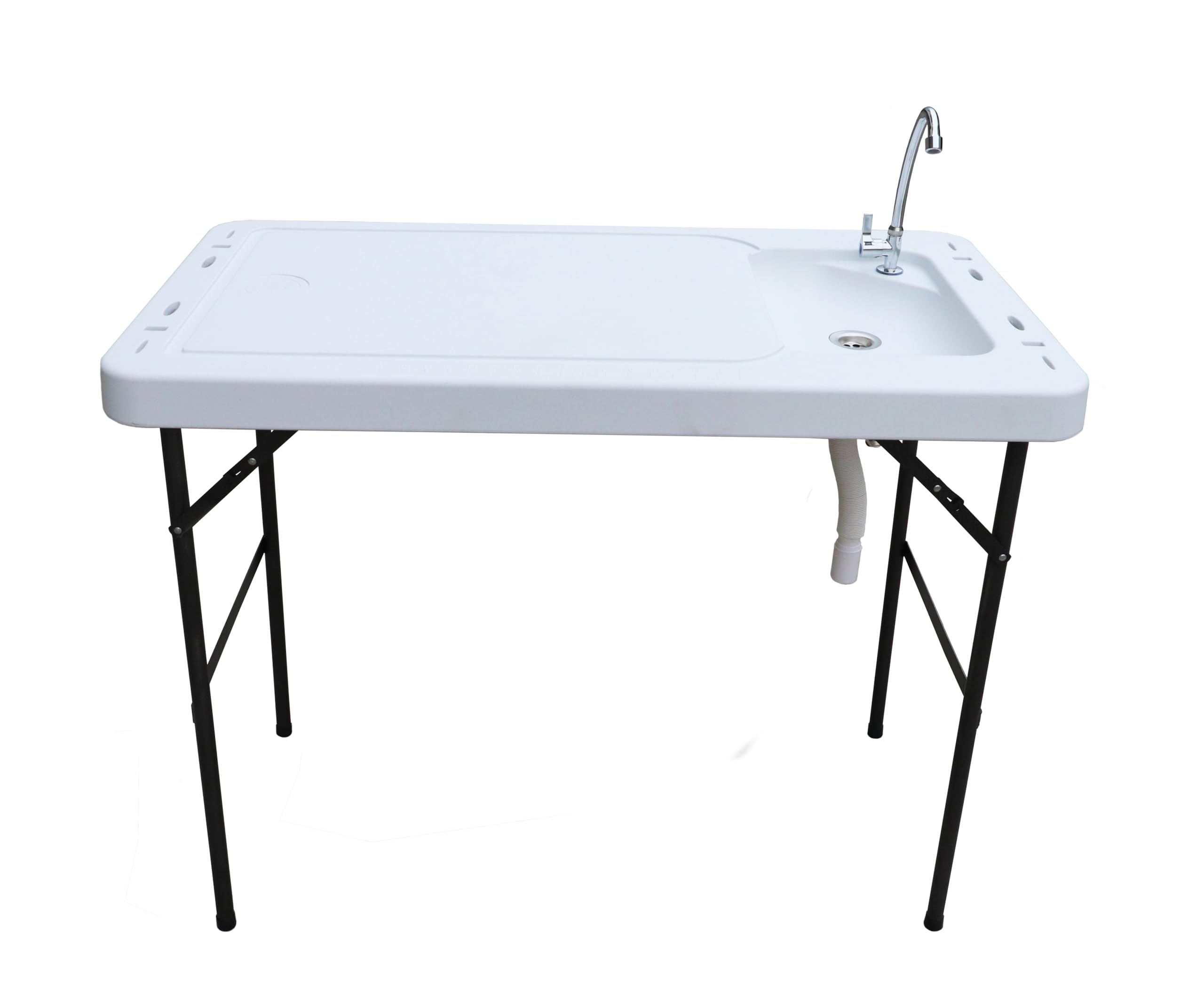 Old Cedar Outfitters Portable Fish and Game Cleaning Table with Stainless Steel Sink & Foldable Legs - Outdoor Hunting, Camping, and Fishing Gear for Easy Field Dressing