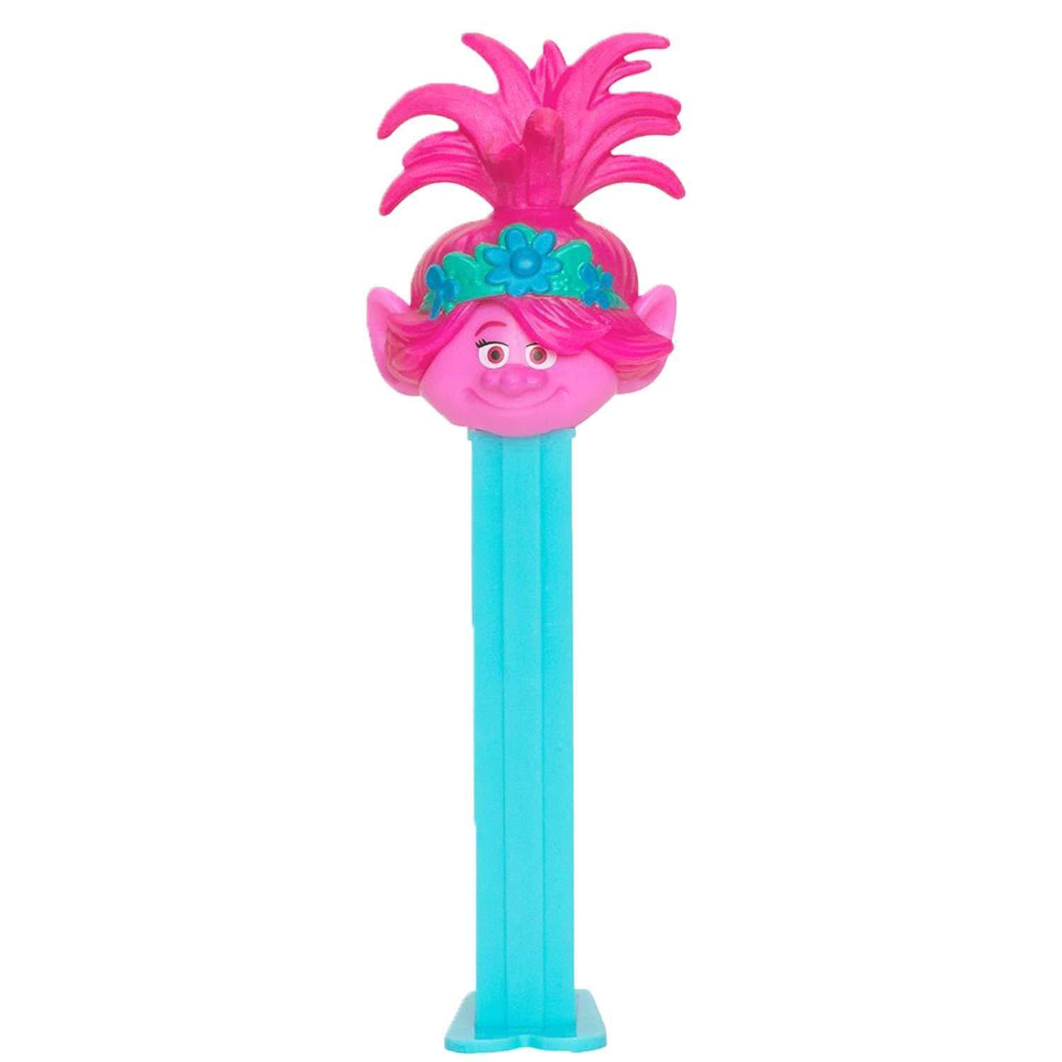 Trolls World Tour PEZ Candy Dispenser Set - Fun Collectible Candy Dispenser with Trolls Figures for Kids - Perfect for Birthday Gifts, Party Favors & Movie Night Snacks