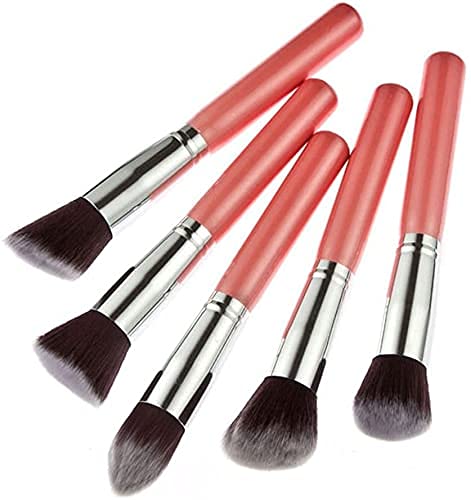 DATNASAYAD 10-Piece Pink Eyeshadow Makeup Brush Set - Soft Synthetic Bristles for Professional Blending & Shading - Perfect for Everyday Makeup, Contouring & Smokey Eye Looks