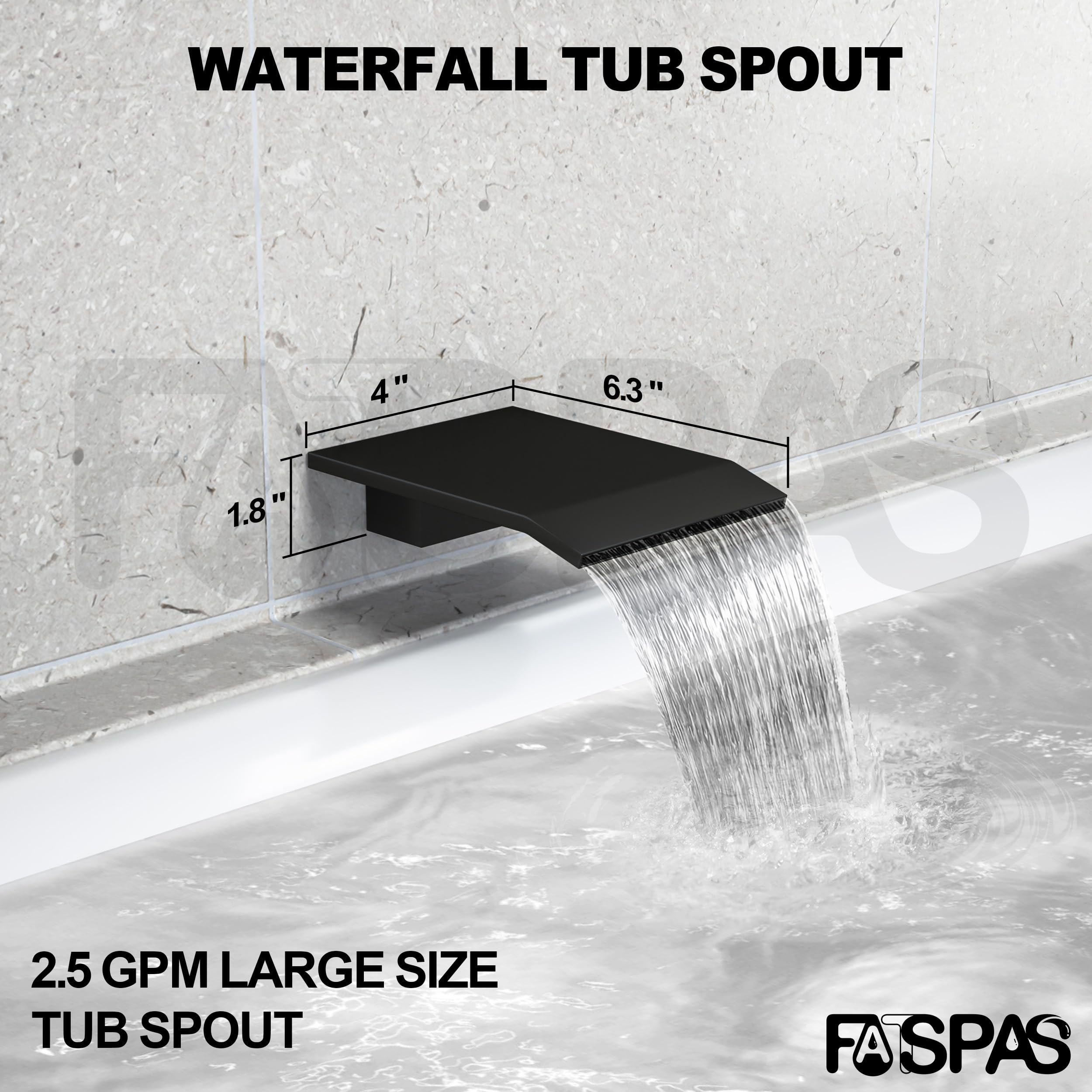 Premium Matte Black Shower System with Tub Spout - 10 Inch Rain Shower Head & Handheld Shower Set for Bathroom - Wall Mounted Faucet for Luxurious Spa-Like Experience at Home