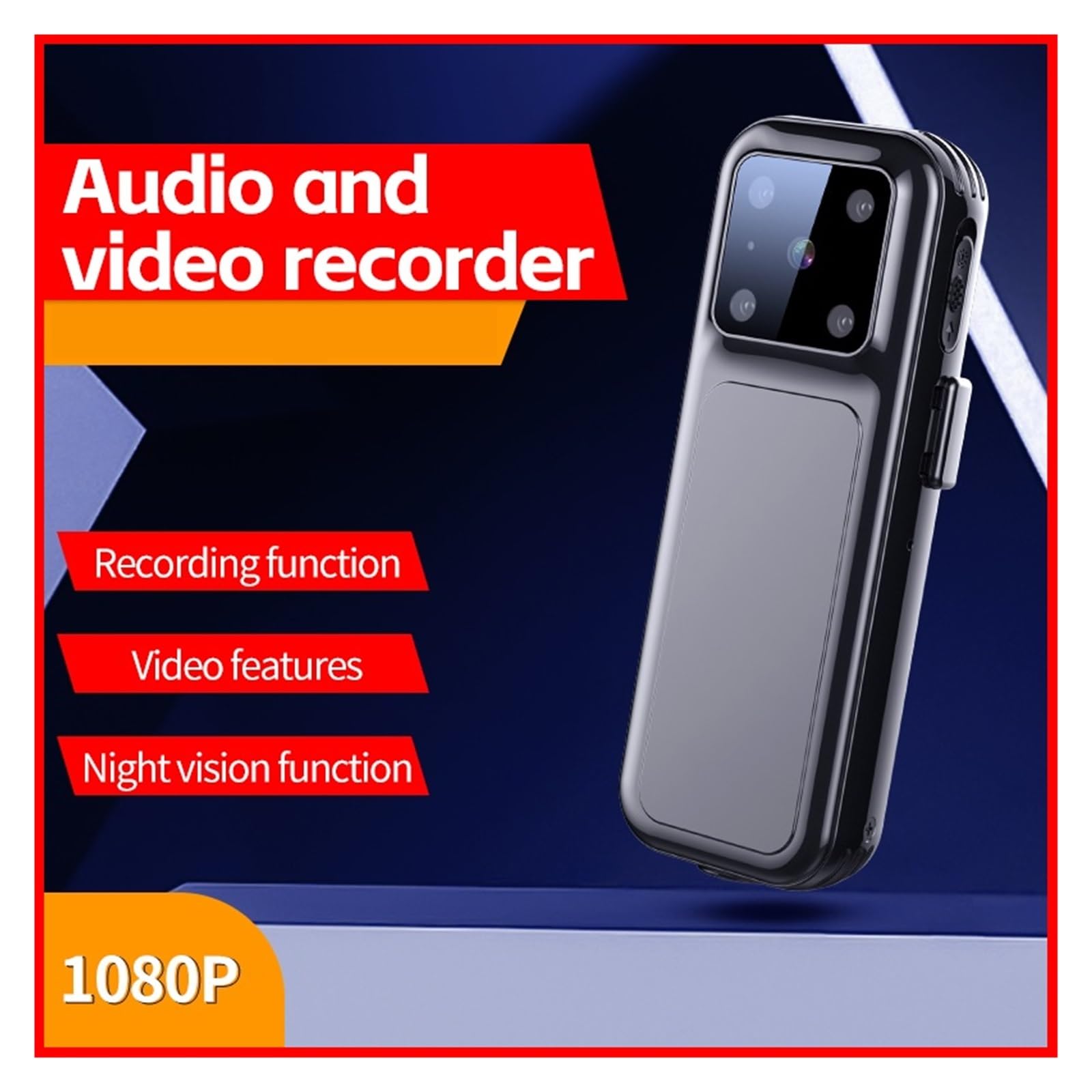 4K Ultra HD Action Camera - Waterproof Sports Camera with Night Vision, 64GB Built-in, Voice Recorder, Dash Cam for Biking, Helmet Mount, Magnetic Suction & Back Clip - Perfect for Cycling, Motorcycling, Skiing & Outdoor Adventures