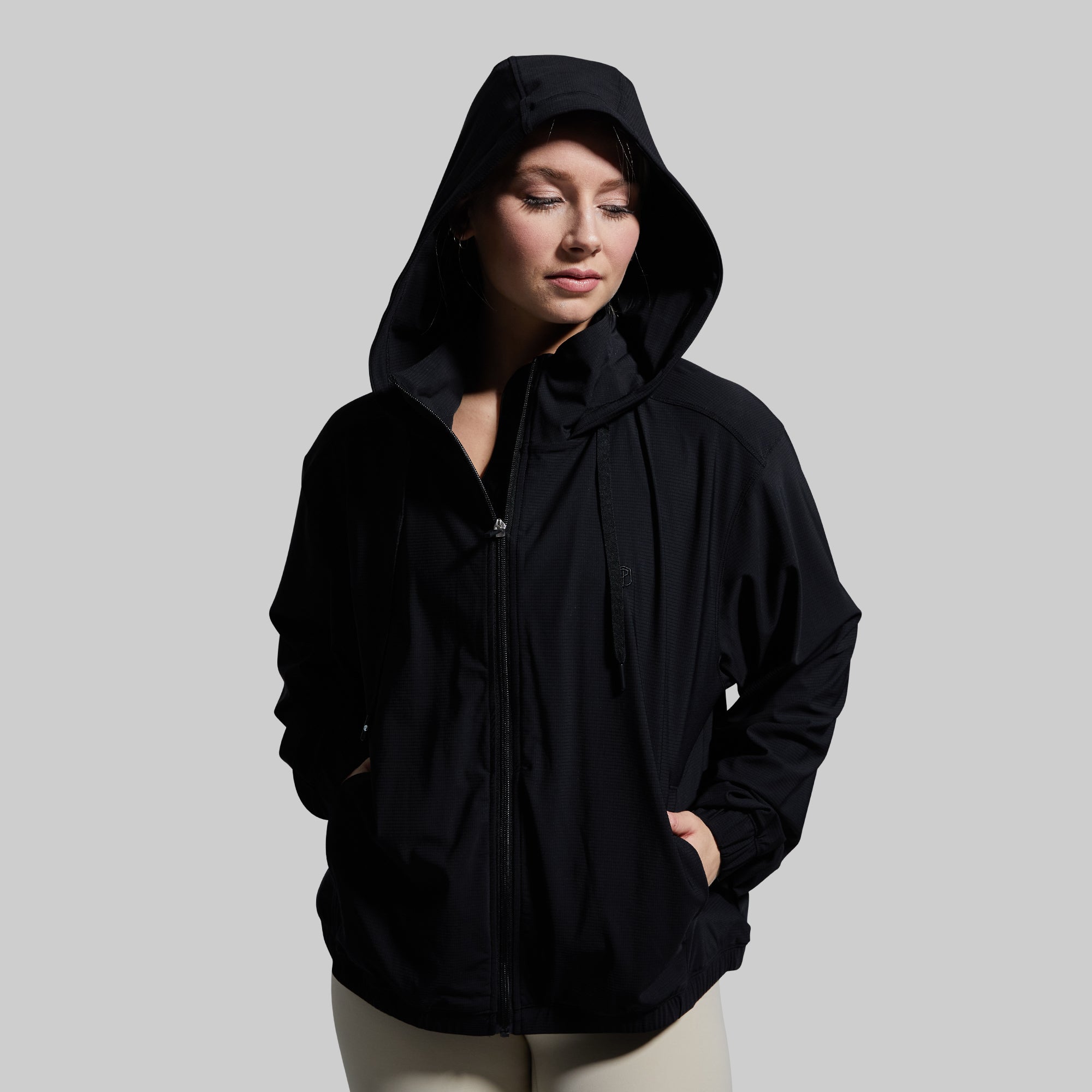 Crosswind Jacket for Men & Women - Lightweight Windbreaker (Black) - Perfect for Hiking, Running & Outdoor Adventures
