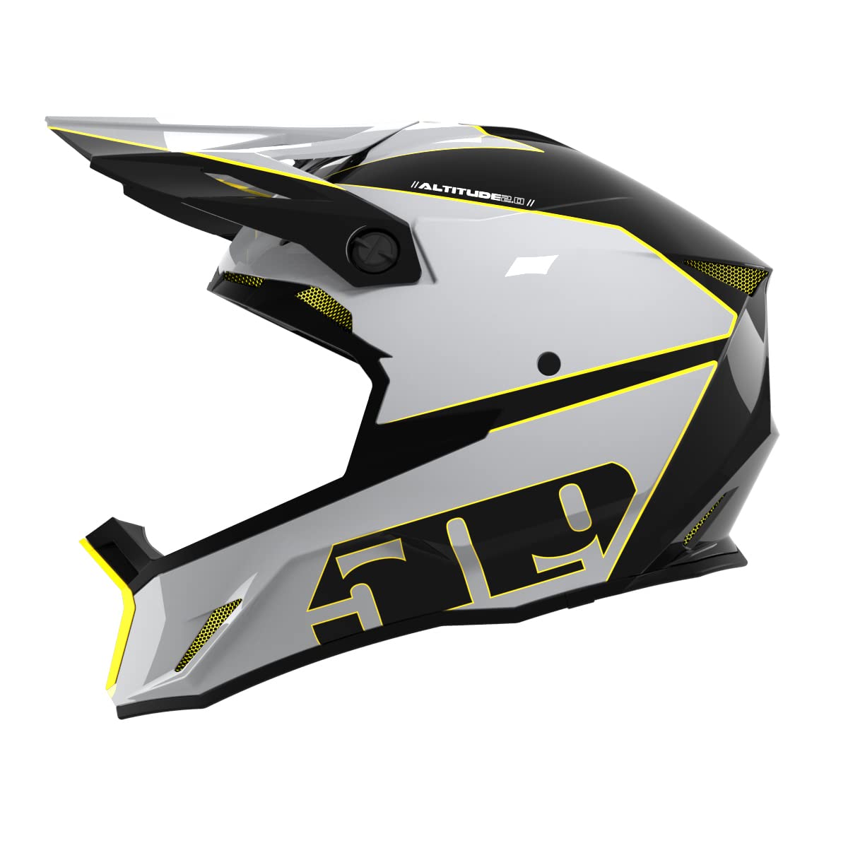 509 Altitude 2.0 Offroad Pro Helmet - Dirt Bike & ATV Motocross Racing Helmet for Men - Lightweight & Ventilated for Extreme Off-Road Adventures
