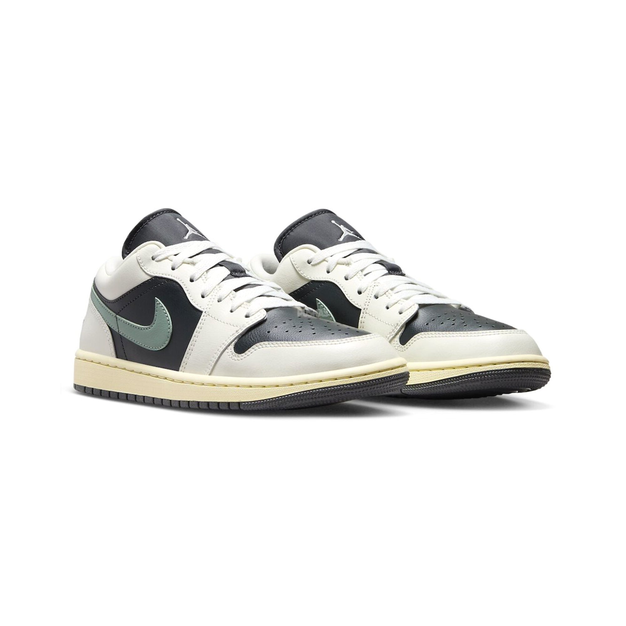 Air Jordan 1 Low 'Jade Smoke' Women's Sneakers 2024 - Retro Basketball Shoes for Women - Casual Streetwear & Gym Fashion