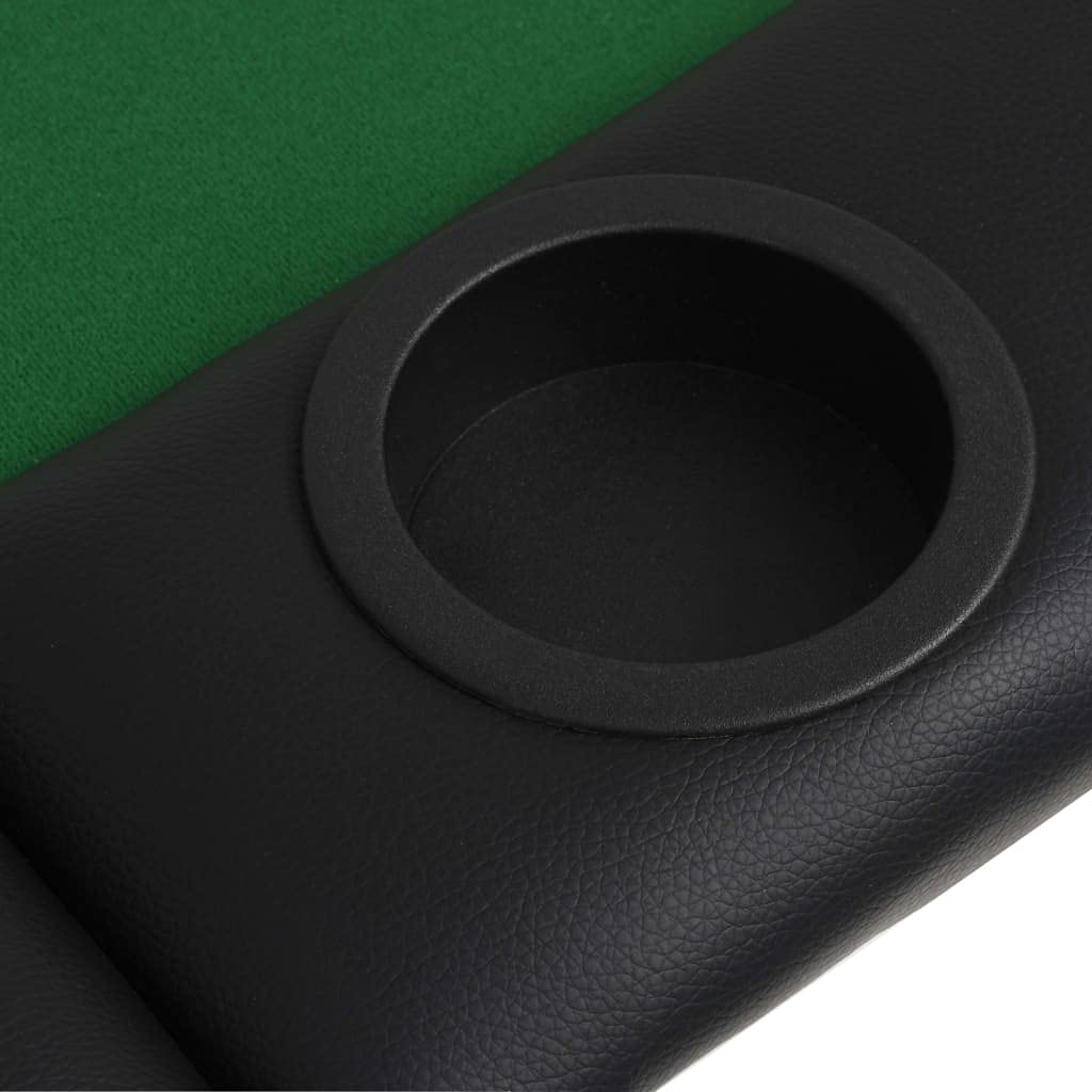 CHARMMA 9 Player Foldable Poker Table with Cup Holders & Padded Rails - 81.1