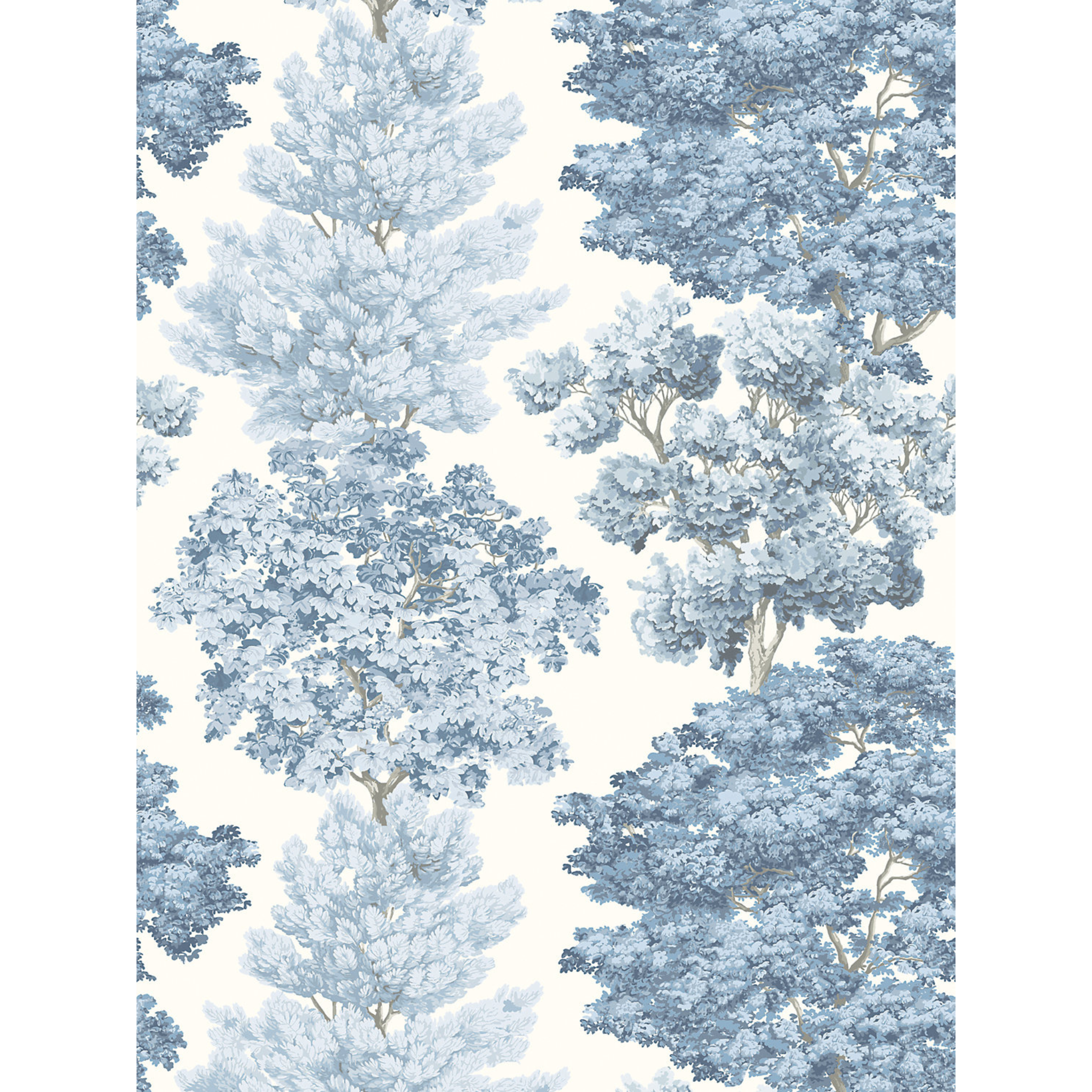 Light Blue Central Park Wallpaper - Premium Peel and Stick Wallcovering for Bedroom, Living Room & Nursery Decor