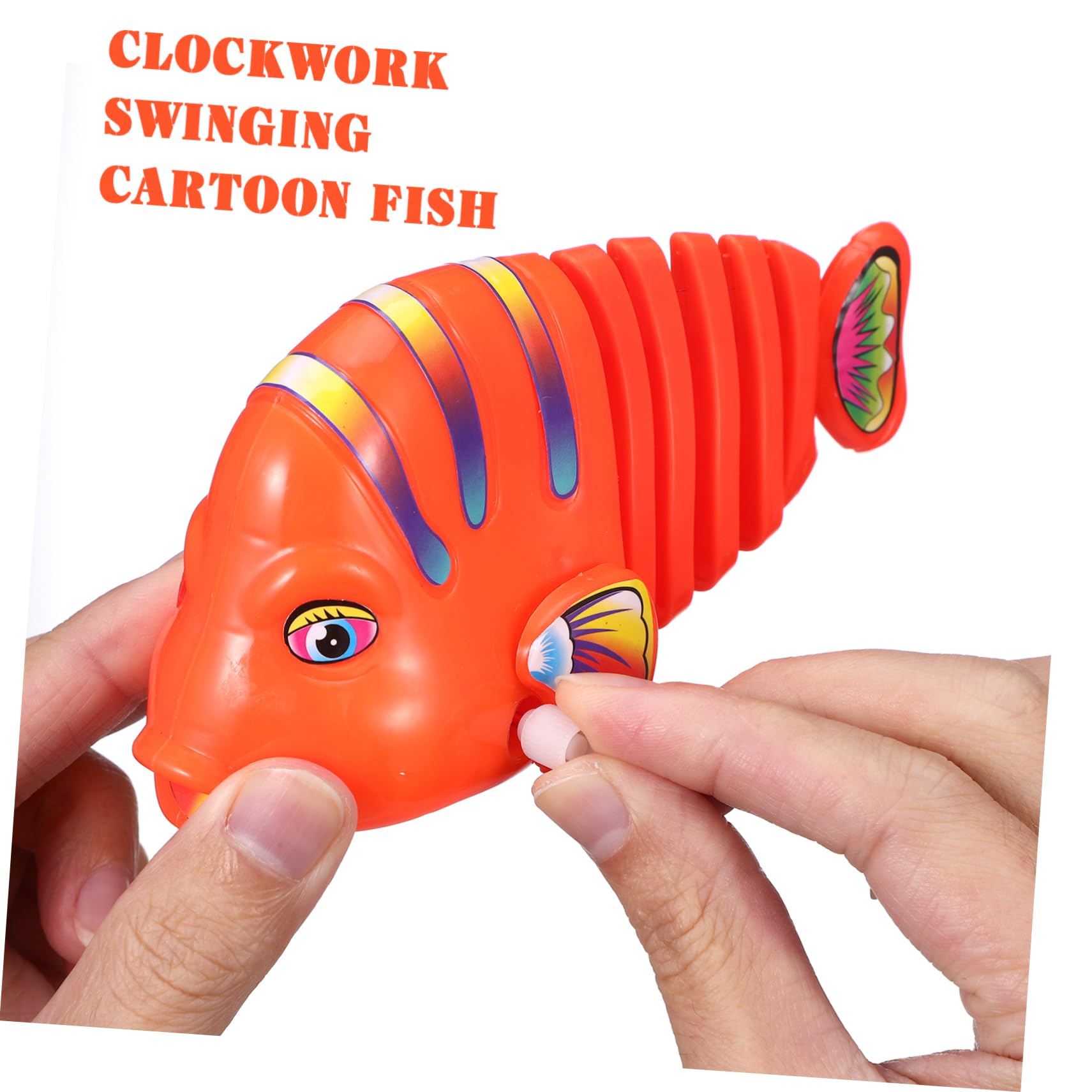 iFundom 8pcs Wind-up Swimming Robot Fish Bath Toys - Colorful Plastic Floating Pool Toys for Kids, Toddlers & Babies - Fun Bathtime, Pool Party & Sensory Play