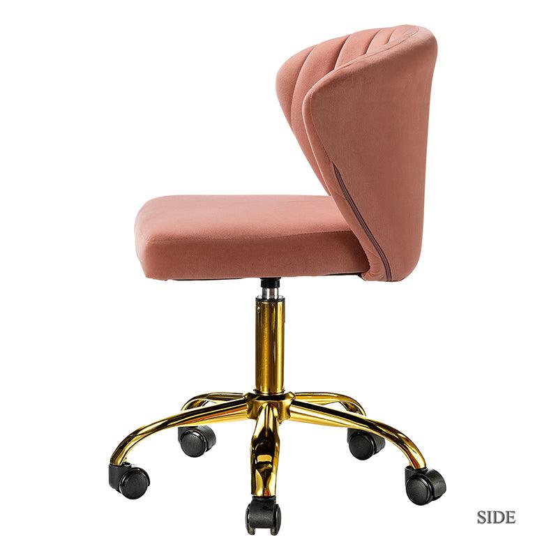 Premium Chandra Velvet Office Chair - Ergonomic Executive Desk Chair with Lumbar Support for Home & Office Workspaces - Comfortable Modern Computer Chair for Long Hours of Sitting