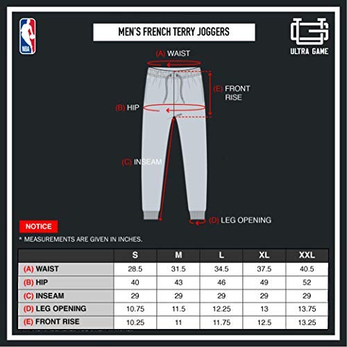 Official NBA Men's Super Soft Game Day Jogger Sweatpants - Comfortable Basketball Lounge Pants for Casual Wear, Workout & Sports Fans