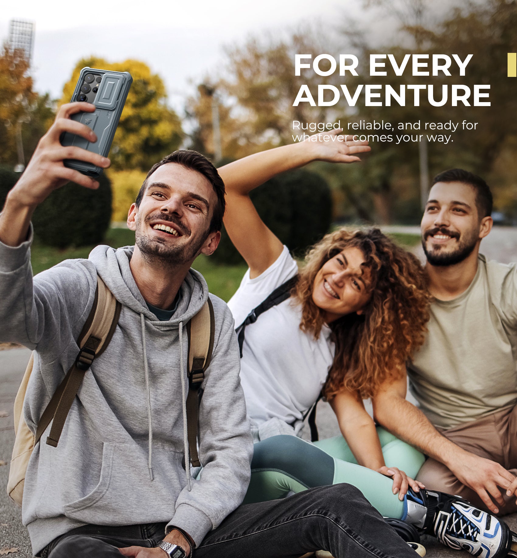 Durable Dexnor Heavy Duty Rugged Case for Samsung Galaxy S25 Ultra - Full Body Protection with Built-in Screen Protector, Slide Camera Cover & Kickstand | Perfect for Outdoor Activities, Work & Travel