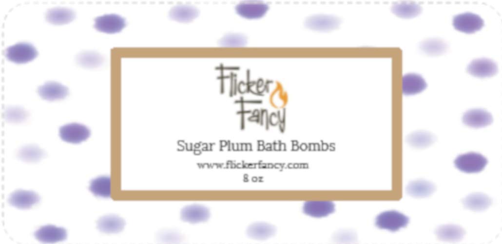 Luxury Sugar Plum Bath Bombs 2 Pack - Moisturizing & Aromatherapy for Relaxing Spa at Home
