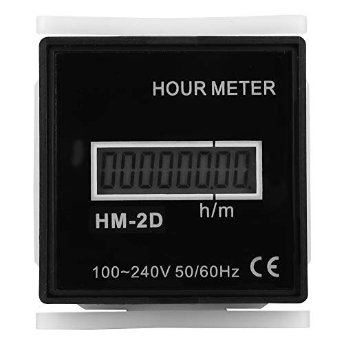 8-Digit LCD Digital Electrical Counter & Hour Meter for Agricultural Machinery - Durable Timer for Tractors, Pumps, and Farming Equipment