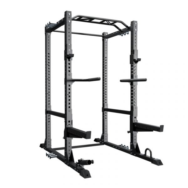 XM Fitness Omega Power Rack with FID Bench - Heavy Duty Home Gym Equipment for Strength Training & Weightlifting | Perfect for Home Workouts & Garage Gyms