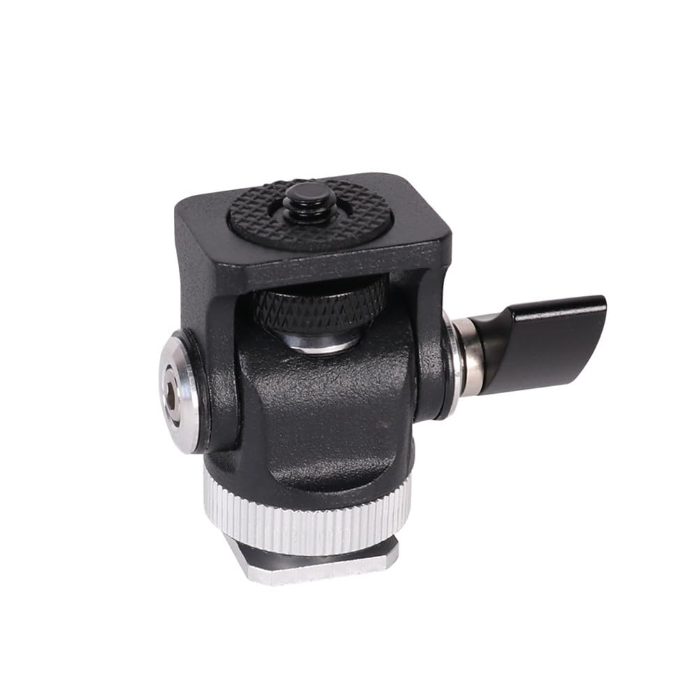 Paociuro 360° Swivel Hot Shoe Mount Adapter with 1/4