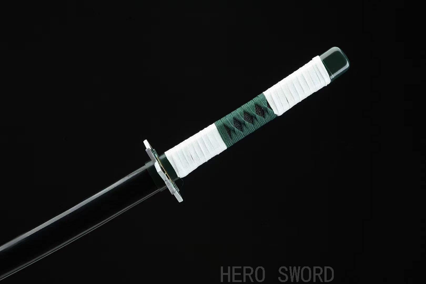 Authentic Japanese Anime Katana Sword - Hand Forged 1045 Carbon Steel Samurai Sword, Full Tang Handmade Demon Slayer Katana - Sharp Practical Blade for Cosplay, Martial Arts Training & Anime Collection