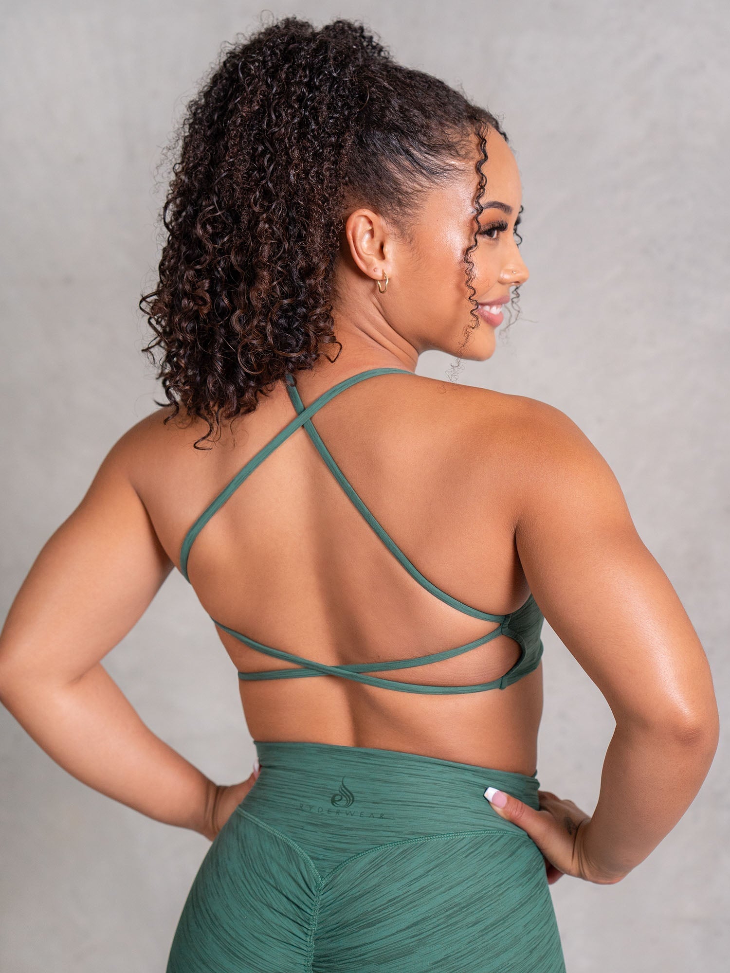 Icon Sports Crop Top - Breathable & Comfortable Workout Shirt for Women | Perfect for Yoga, Running & Gym - Fern Marl