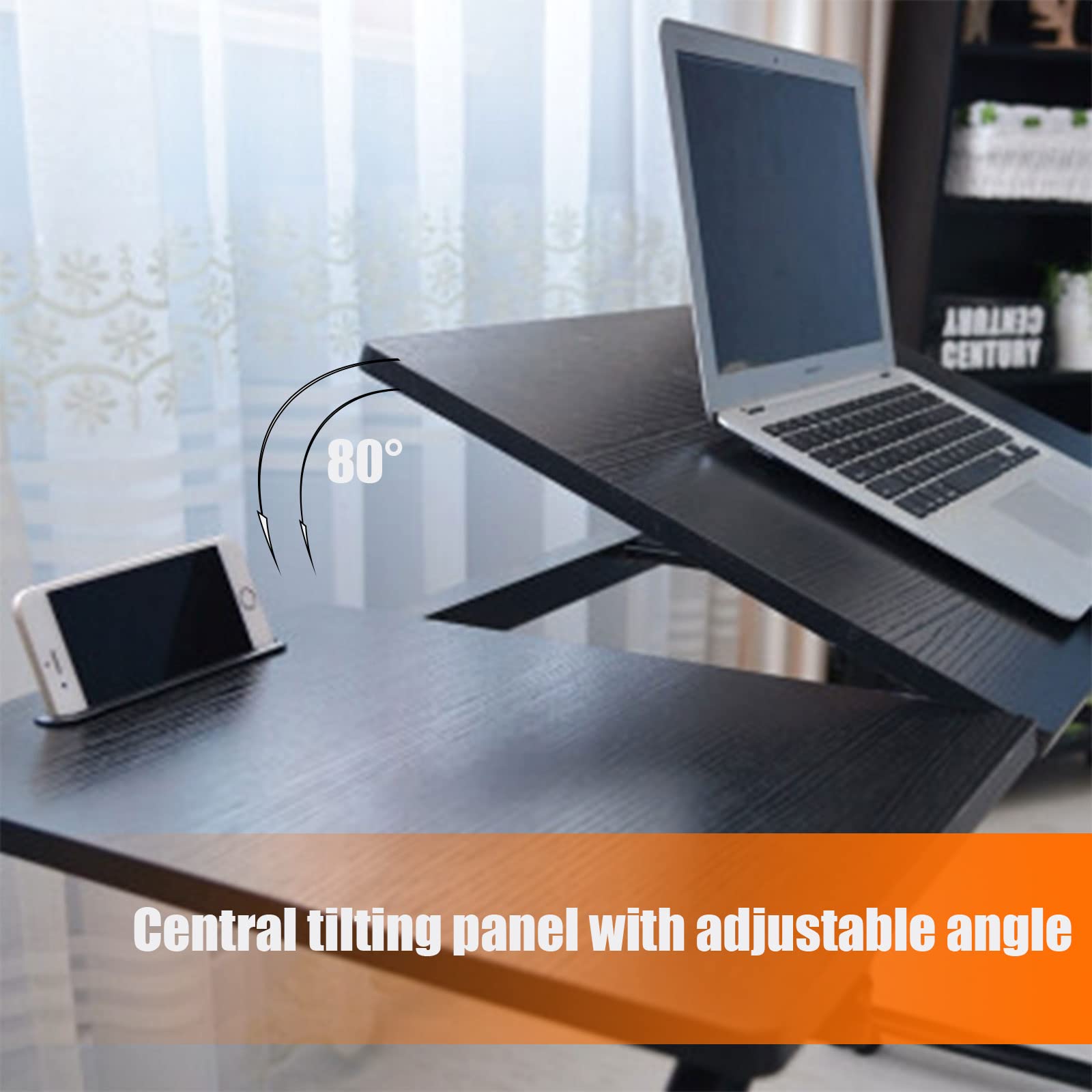 Adjustable Overbed Table with Wheels - Height 23