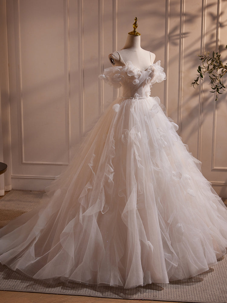 Elegant Off Shoulder A-Line White Long Prom Dress with Tulle Skirt - Perfect for Sweet 16, Homecoming, and Formal Events