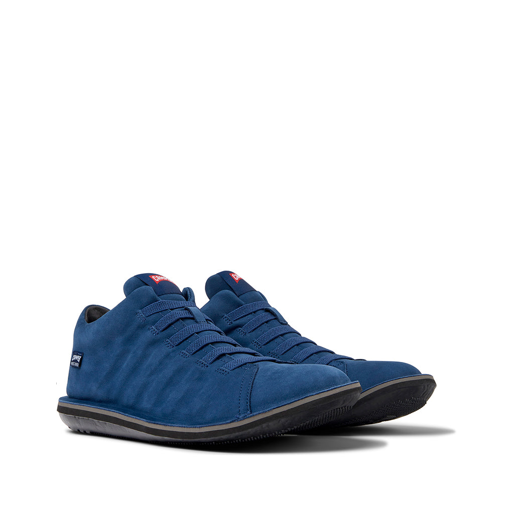 Camper Men's Beetle Dark Blue Leather Sneakers - Comfortable Casual Shoes for Walking, Travel & Everyday Wear