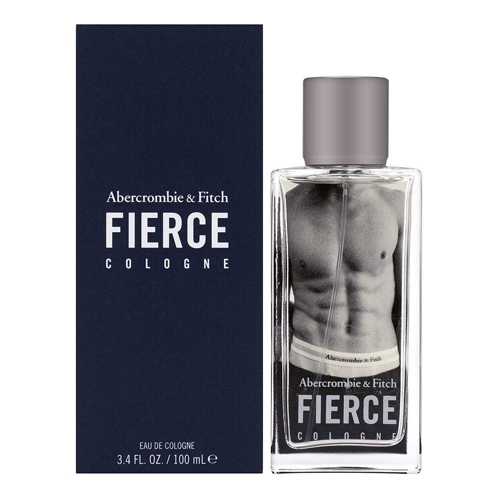 Abercrombie & Fitch Fierce Cologne for Men - 3.4 oz Eau de Toilette Spray - Fresh, Woody & Musky Fragrance - Perfect for Date Night, Work & Everyday Wear